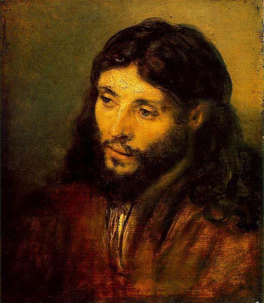 Rembrandt van rijn Young Jew as Christ Sweden oil painting art